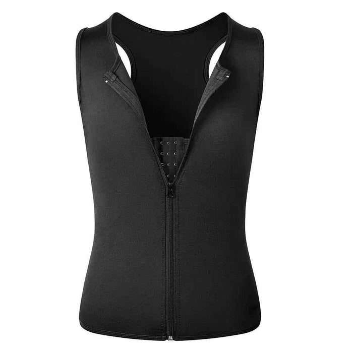 Men Waist Trainer Tank Tops Shapewear Slimming Body Shaper Compression Shirt Underwear for Weight Loss Workout Sauna Vest