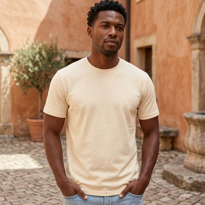 Men's 100% Cotton Short Sleeve T-Shirt – Loose Fit