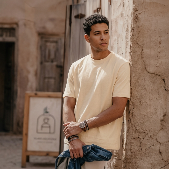 Men's 100% Cotton Short Sleeve T-Shirt – Loose Fit