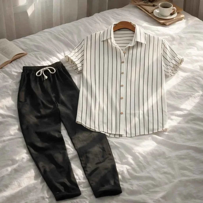 Men's 3D Printed Short Sleeve Shirt & Pants Set – Casual Loose Fit Lapel Summer Two-Piece Outfit, S–4XL, 38 Designs