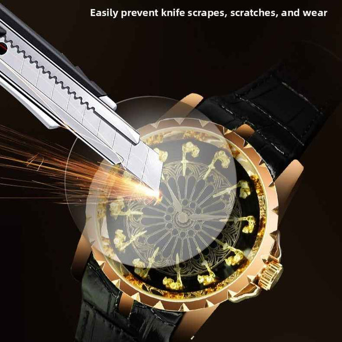 Men's 47mm Large Dial Quartz Wristwatch – 200M Waterproof, Genuine Leather Strap, Mineral Glass