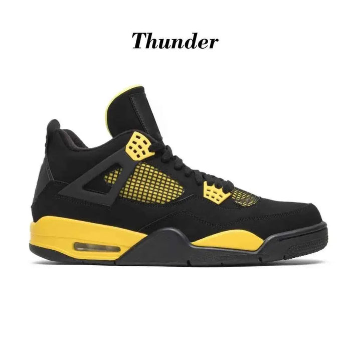 Men's and Women's OG AJ 4 Retro Red Thunder Canvas Retro 4 Shoes - Allen-Fitness