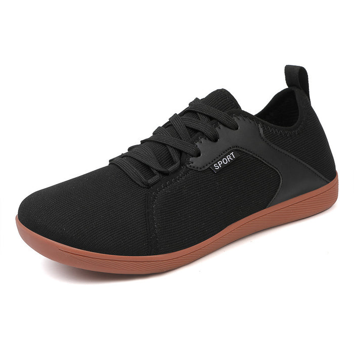 Men's Breathable Soft Sole Fly Woven Sports Shoes For Brisk Walking