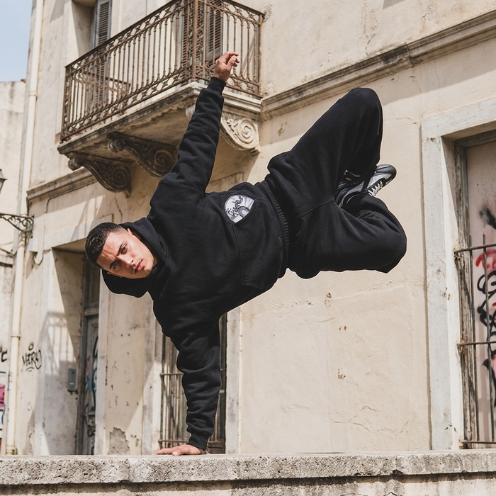 Men's CD Print Hoodie & Sweatpants Set – Retro Streetwear Two-Piece