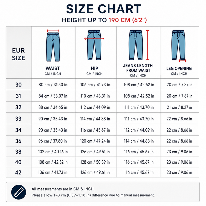 Men's Classic Straight Leg Denim Jeans