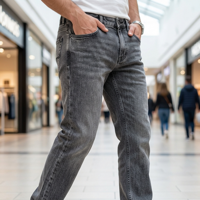 Men's Classic Straight Leg Denim Jeans