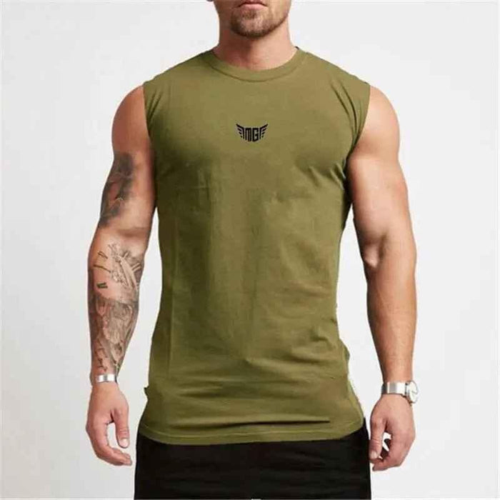 Men's Compression Gym Tank Top - Lightweight, Breathable, & Stylish Design - Allen-Fitness