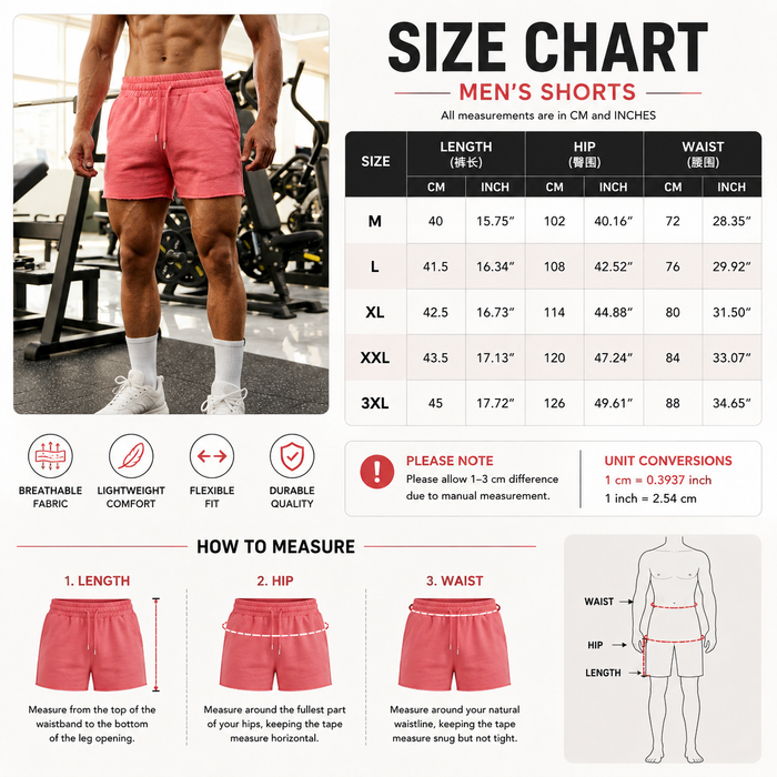 Men's Elastic Slim-Fit Training Shorts - Gym & Running