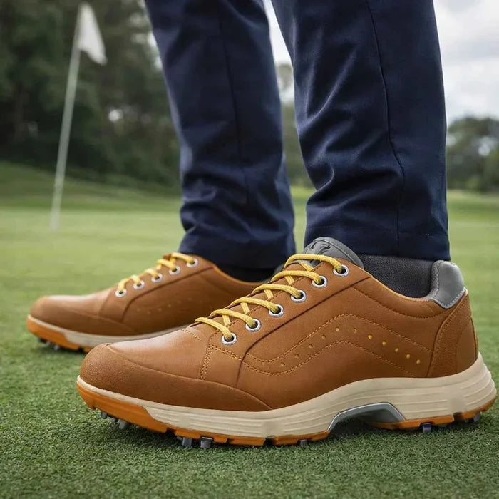 Men's Fashion Golf Shoes – Anti-Slip Breathable Synthetic Leather Low-Top Sneakers, EU 39–48, 4 Colors
