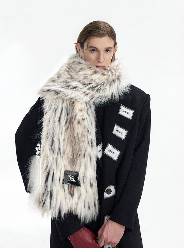 Men's Faux Mink Fur Scarf – Korean Luxe Oversized Lightweight Winter Scarf