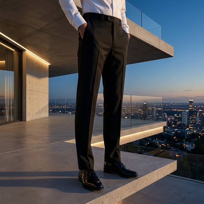 Men’s Formal Business Suit Pants – Straight Leg Dress Trousers with Comfortable Fit, Wrinkle-Resistant Fabric & Classic Office Style