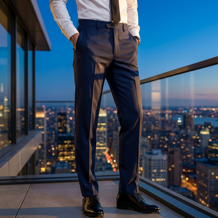Men’s Formal Business Suit Pants – Straight Leg Dress Trousers with Comfortable Fit, Wrinkle-Resistant Fabric & Classic Office Style