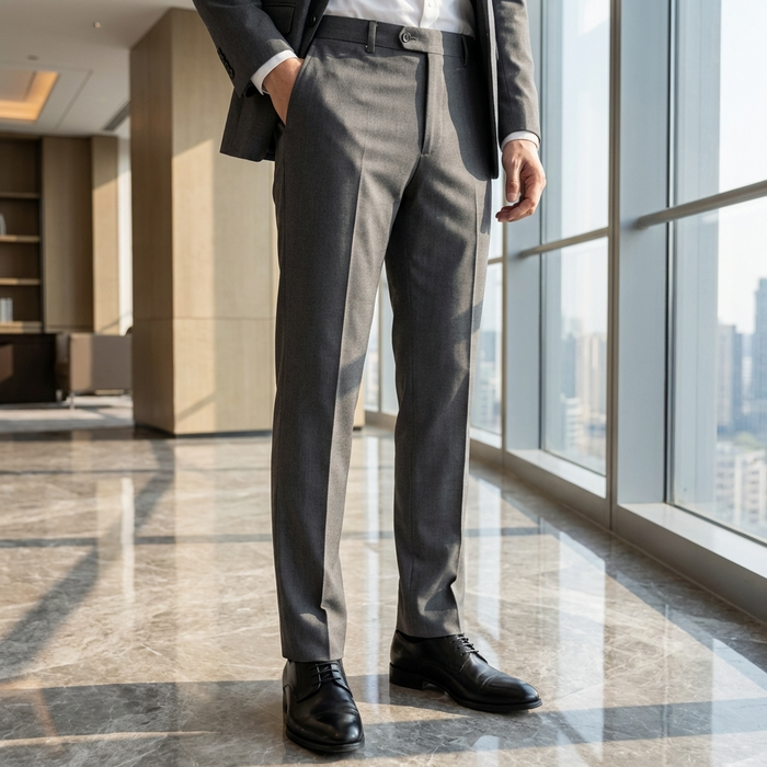 Men’s Formal Business Suit Pants – Straight Leg Dress Trousers with Comfortable Fit, Wrinkle-Resistant Fabric & Classic Office Style