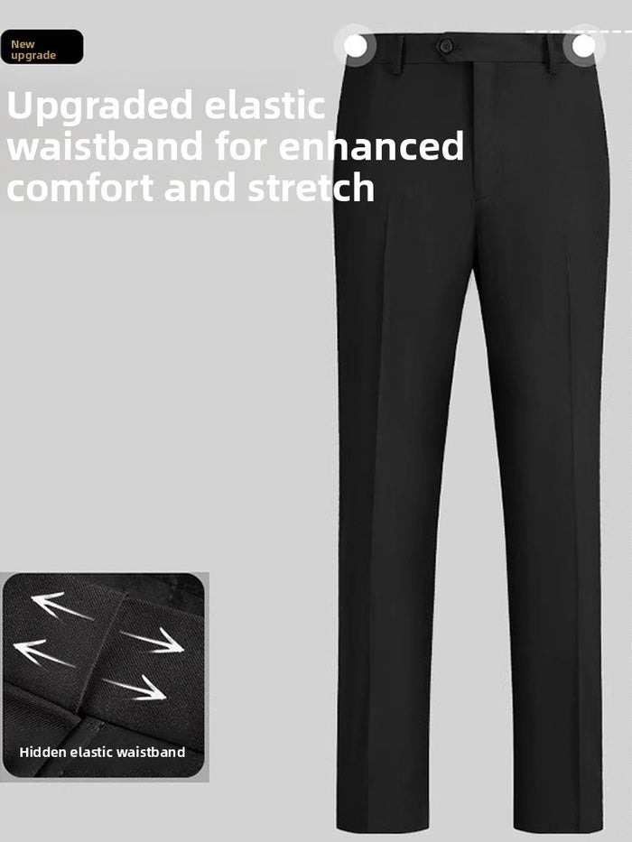Men’s Formal Business Suit Pants – Straight Leg Dress Trousers with Comfortable Fit, Wrinkle-Resistant Fabric & Classic Office Style