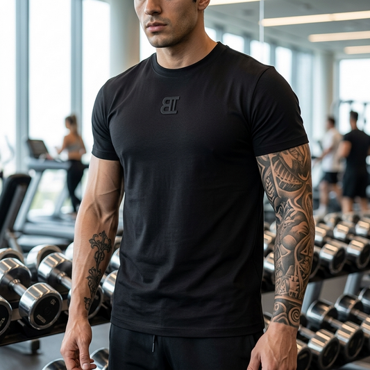 Men's Graphic Embroidery Short Sleeve T-Shirt