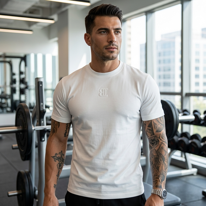Men's Graphic Embroidery Short Sleeve T-Shirt