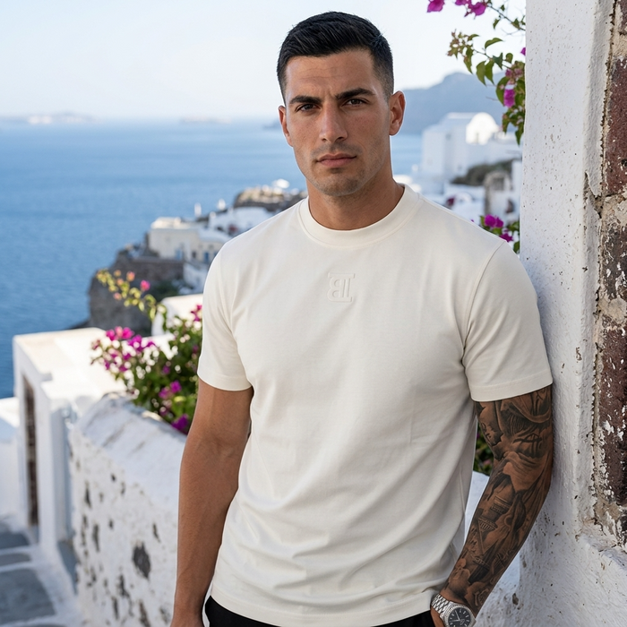 Men's Graphic Embroidery Short Sleeve T-Shirt