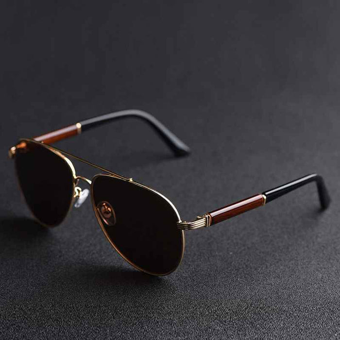 Men's Heart-Shaped Natural Crystal Sunglasses – UV390 Protection