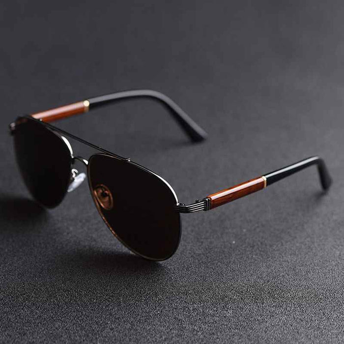 Men's Heart-Shaped Natural Crystal Sunglasses – UV390 Protection