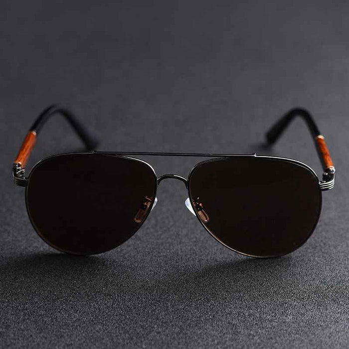Men's Heart-Shaped Natural Crystal Sunglasses – UV390 Protection
