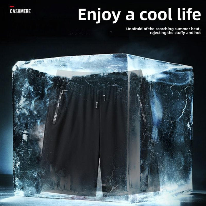 Men's High-Elasticity Ice Silk Nylon Shorts