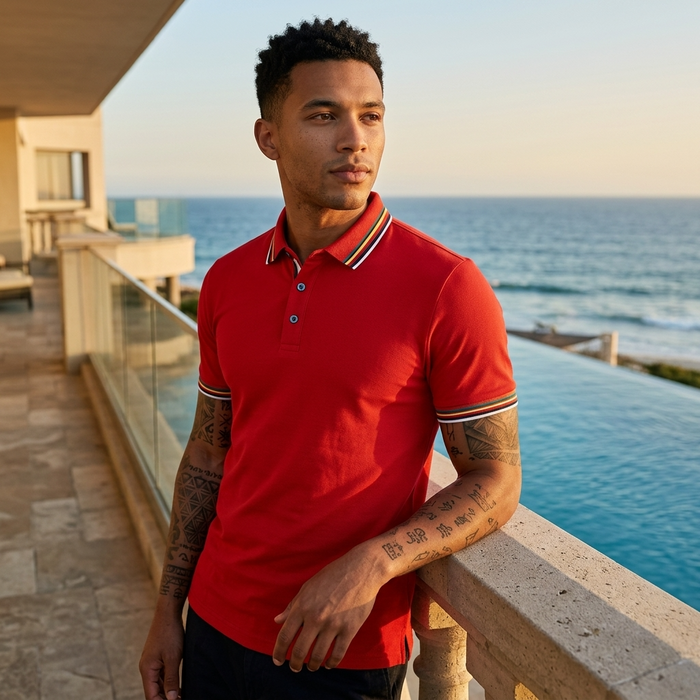Men's Ice Silk Short Sleeve Polo Shirt – Slim Fit