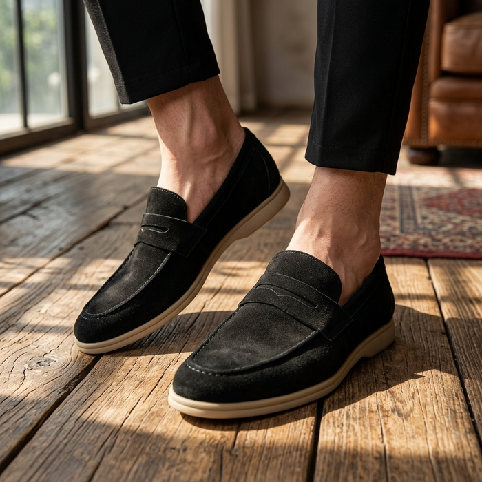 Men's Italian Style Leather Business Shoes – Comfort Sole Casual Dress Shoes