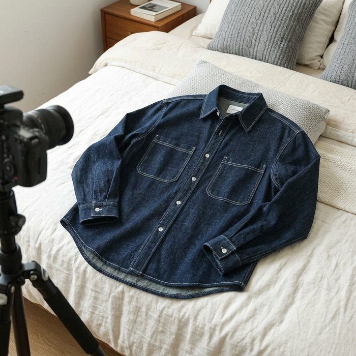 Men's Linen-Blend Long Sleeve Shirt – Breathable Lapel Collar Casual Button-Up