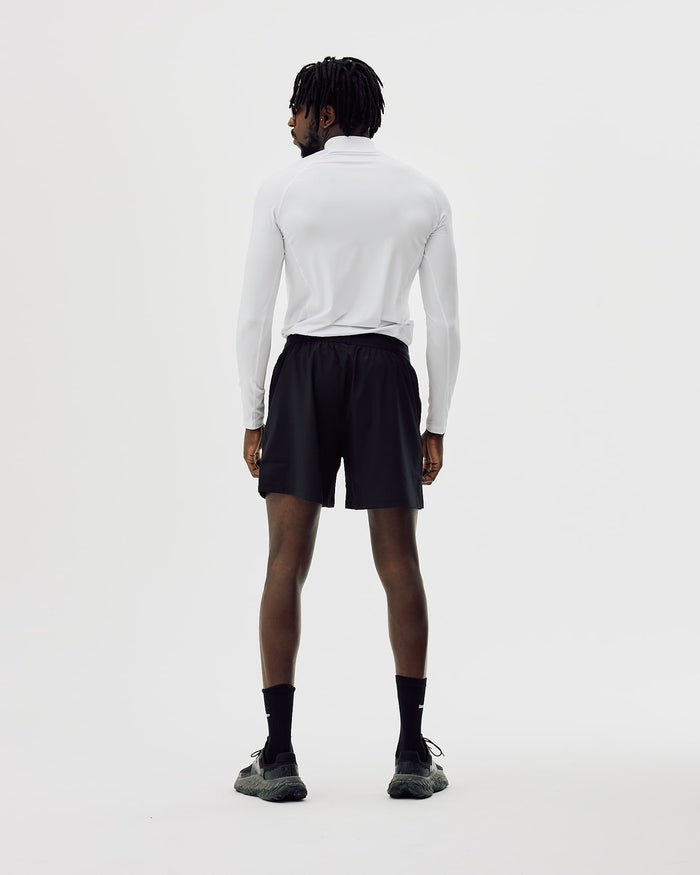 Men's Mock Neck Base Layer - White