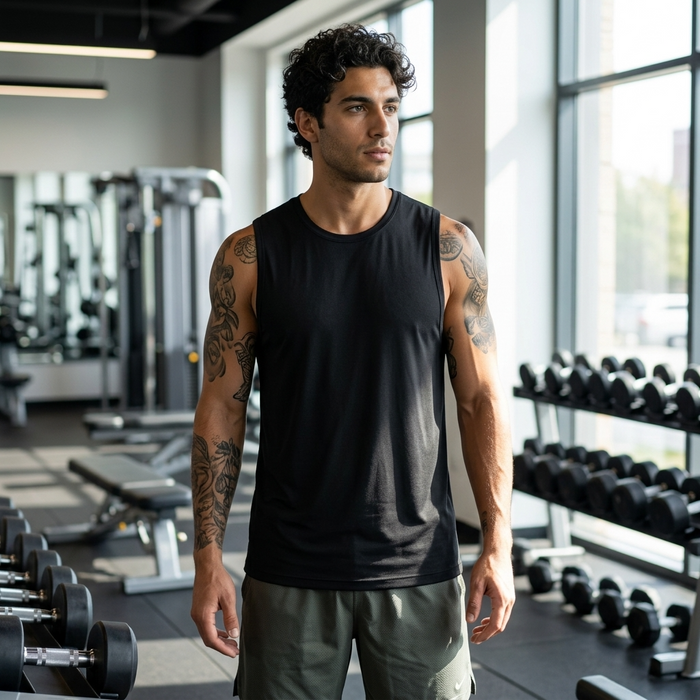 Men's Modal Sleeveless Vest – Loose Fit Breathable Tank Top