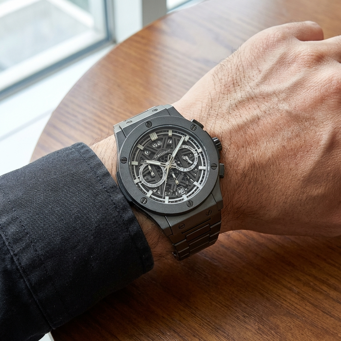 Men's Multifunction Waterproof Luminous Chronograph Watch – 42mm Quartz Calendar Stainless Steel Strap Sport Business Timepiece