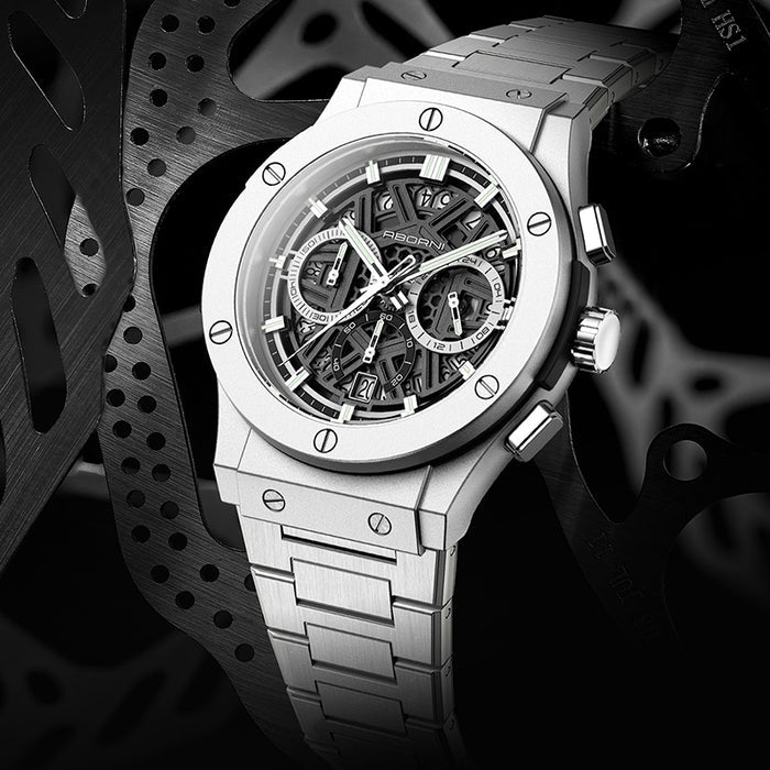 Men's Multifunction Waterproof Luminous Chronograph Watch – 42mm Quartz Calendar Stainless Steel Strap Sport Business Timepiece