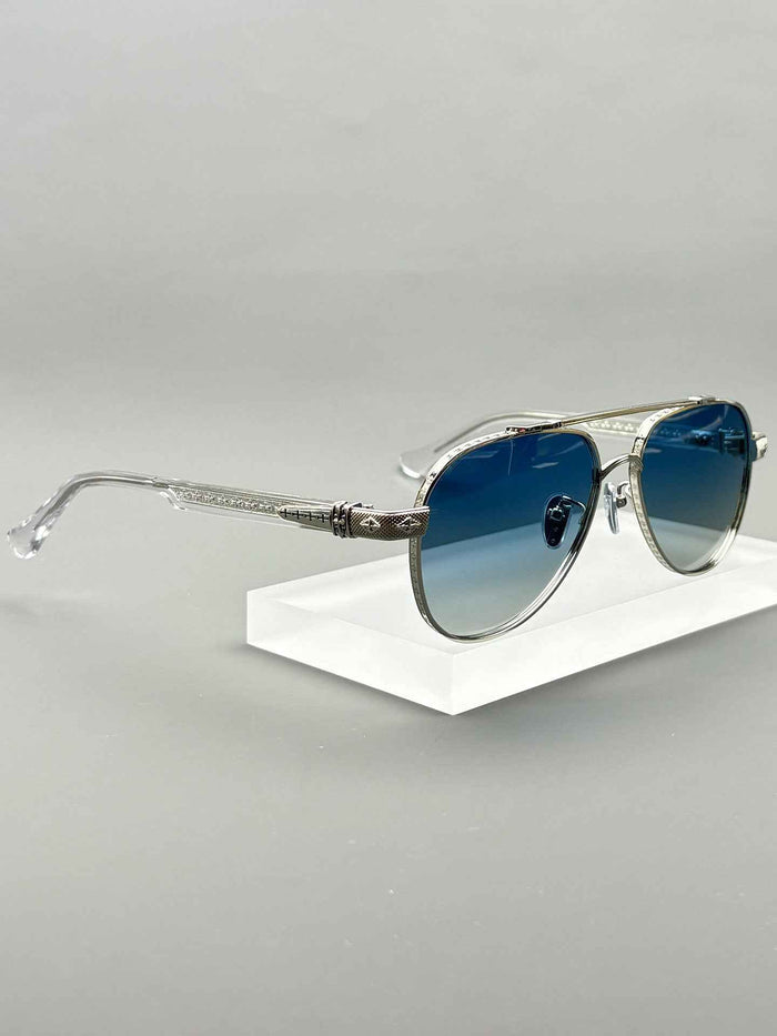 Men’s Pilot-Style Oversized Sunglasses – Pure Titanium Frame Polarized UV Protection Glasses