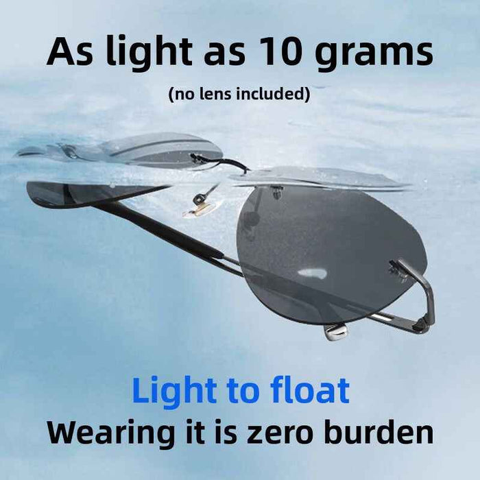 Men's Polarized Titanium Alloy Sunglasses – UV400, TAC Lenses, Photochromic Option