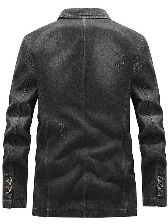 Men's Premium Denim Jacket – 100% Mid-Weight Cotton, Regular Fit, 3 Colors