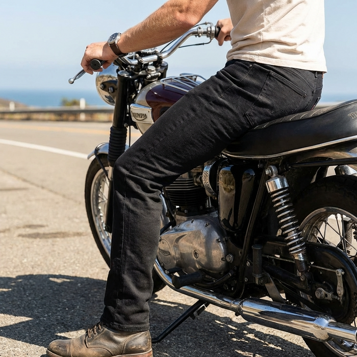 Men’s Premium Straight Leg Denim Pants – Stretch Cotton Jeans with Mid-Rise Fit, Durable Fabric & Versatile Everyday Style
