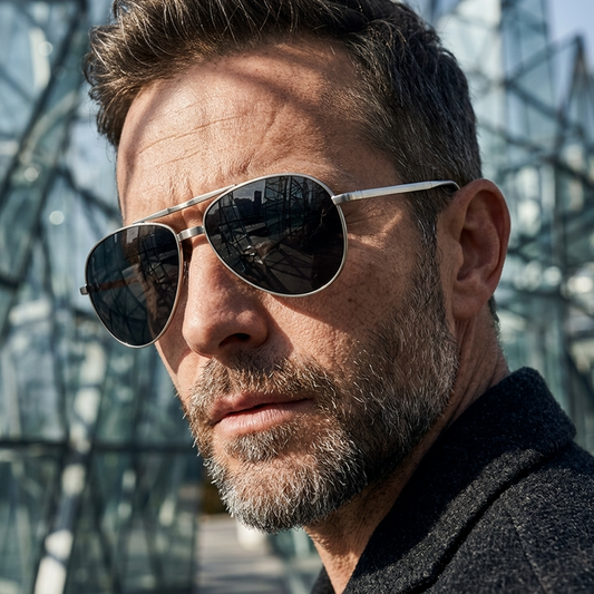 Men's Pure Titanium Sunglasses – Foldable Sports Shades