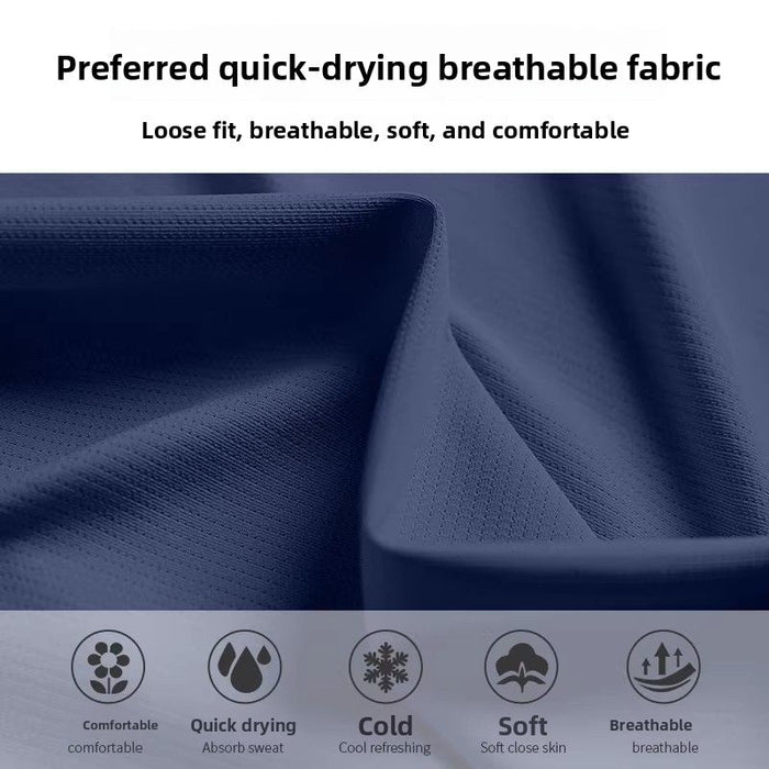 Men's Quick-Dry Sports T-Shirt & Shorts Set – Moisture-Wicking Polyester Activewear