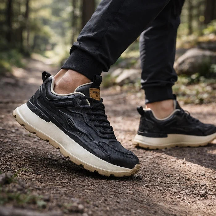 Men's Retro Platform Sneakers – Thick Sole Low-Top Lace-Up Sport Casual Shoes, EU 39–44, 2 Colors