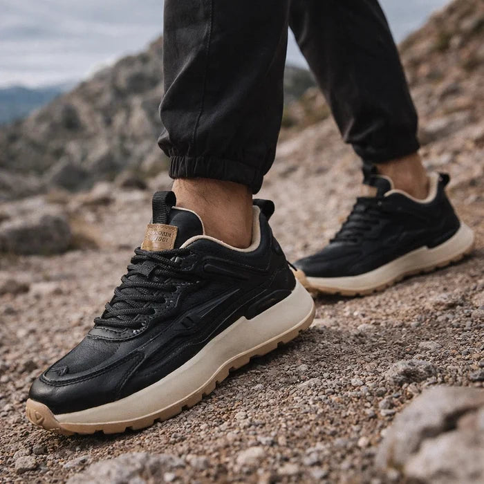 Men's Retro Platform Sneakers – Thick Sole Low-Top Lace-Up Sport Casual Shoes, EU 39–44, 2 Colors