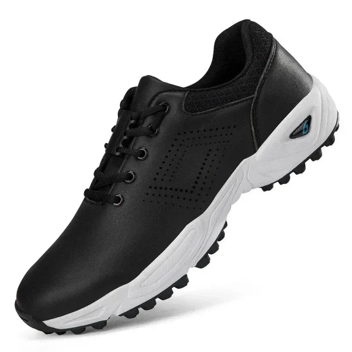 Men's Rubber Golf Shoes - Custom Microfiber, Breathable Outdoor Footwear, Sizes 40-47 - Allen-Fitness