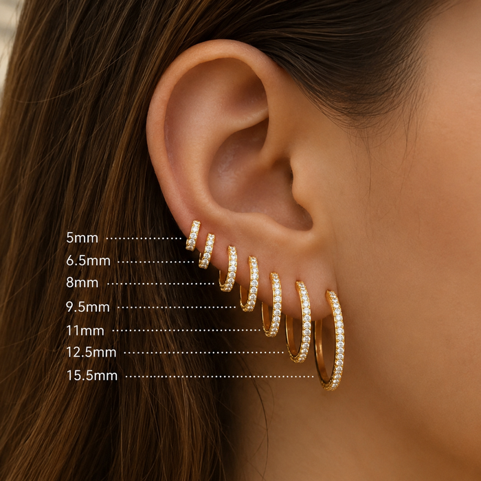 Men's Stainless Steel Hoop Earrings – Hypoallergenic Minimalist Hoops