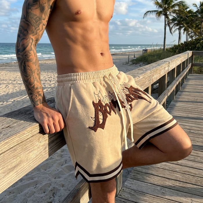 Men's Terry Cloth Casual Shorts – Relaxed Fit
