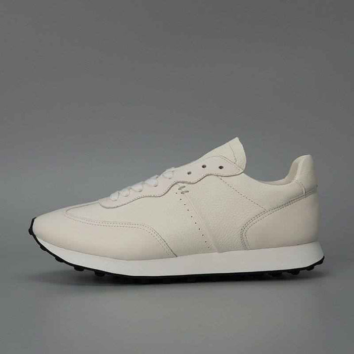Men's Vintage Nubuck Cowhide Leather Casual Shoes – Rotating Buckle, Cowhide Lining, Medium Heel 3–5cm, EU 38–43, White