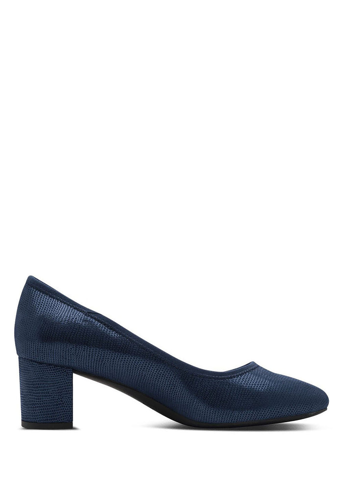 Metallic Block Heel
