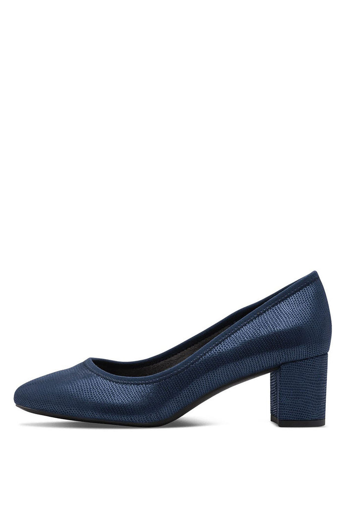 Metallic Block Heel