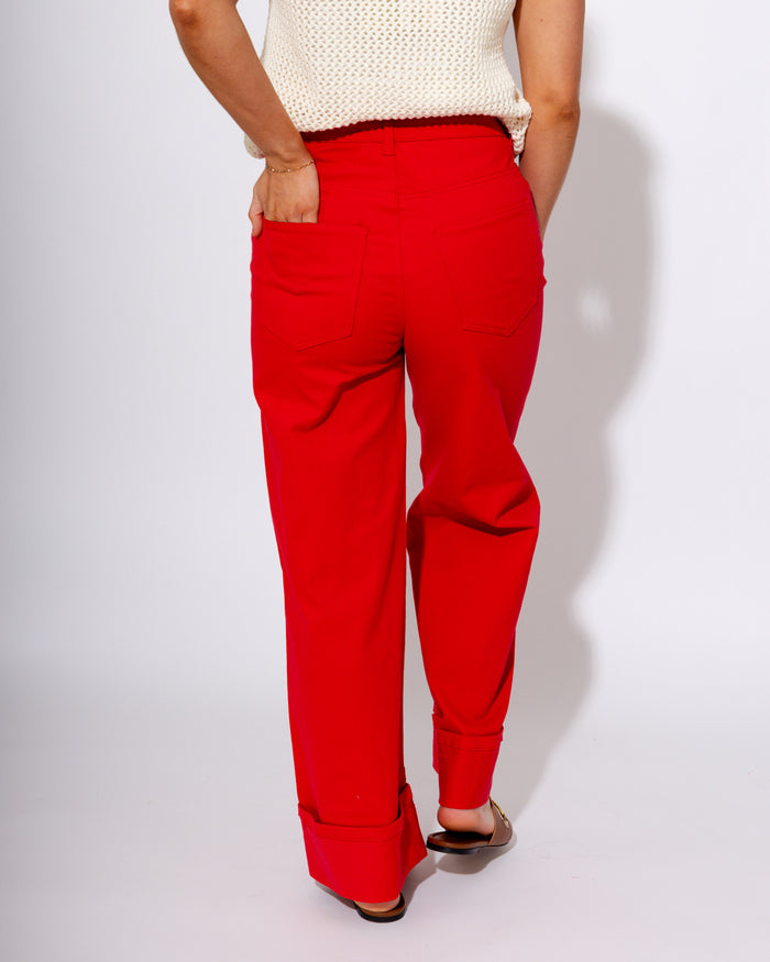 Mid-Rise Tailored Ankle Pants
