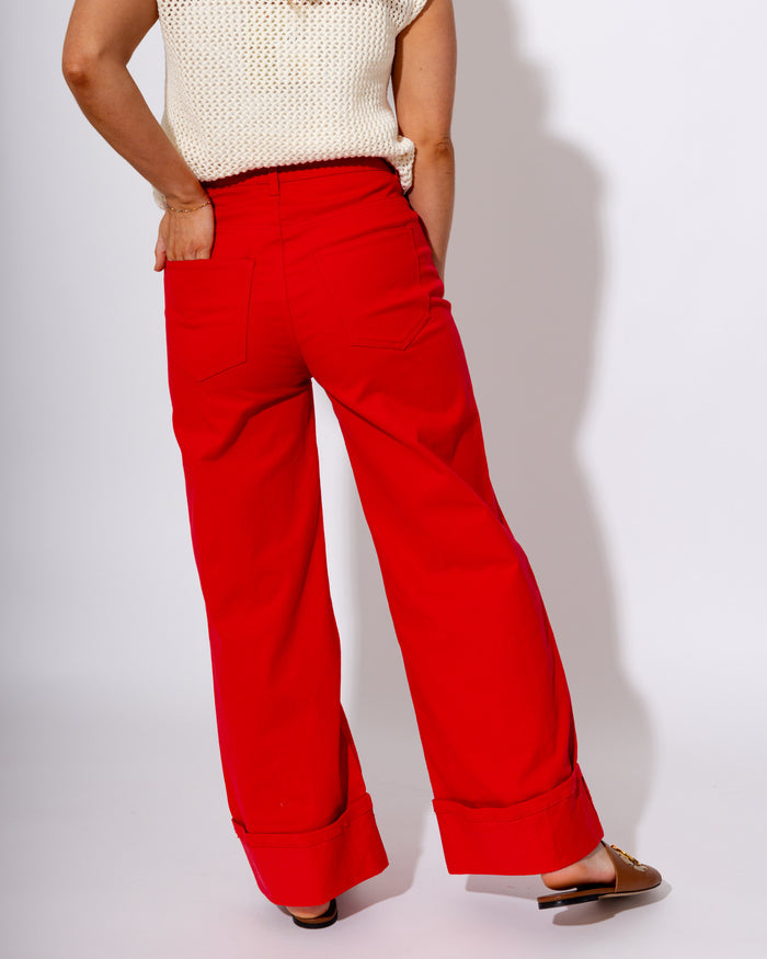 Mid-Rise Tailored Ankle Pants
