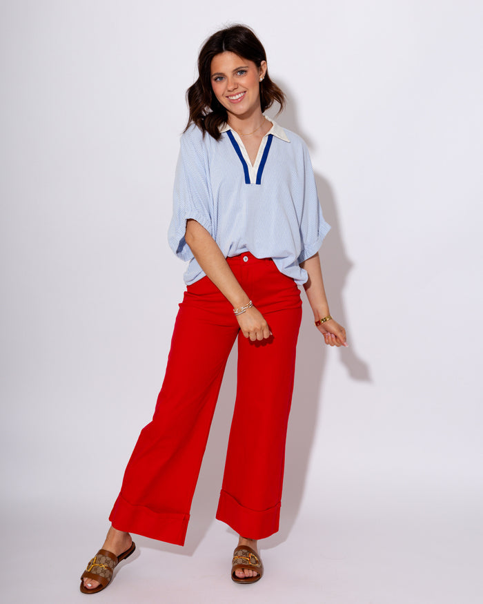 Mid-Rise Tailored Ankle Pants