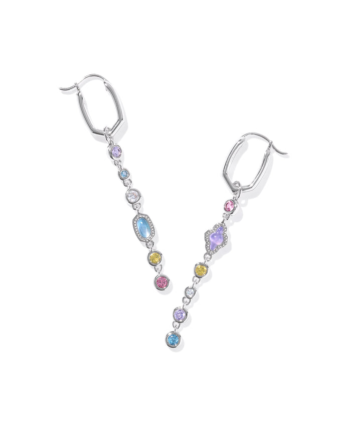 Mini Elisa Abbie Huggie Silver Multi Mix